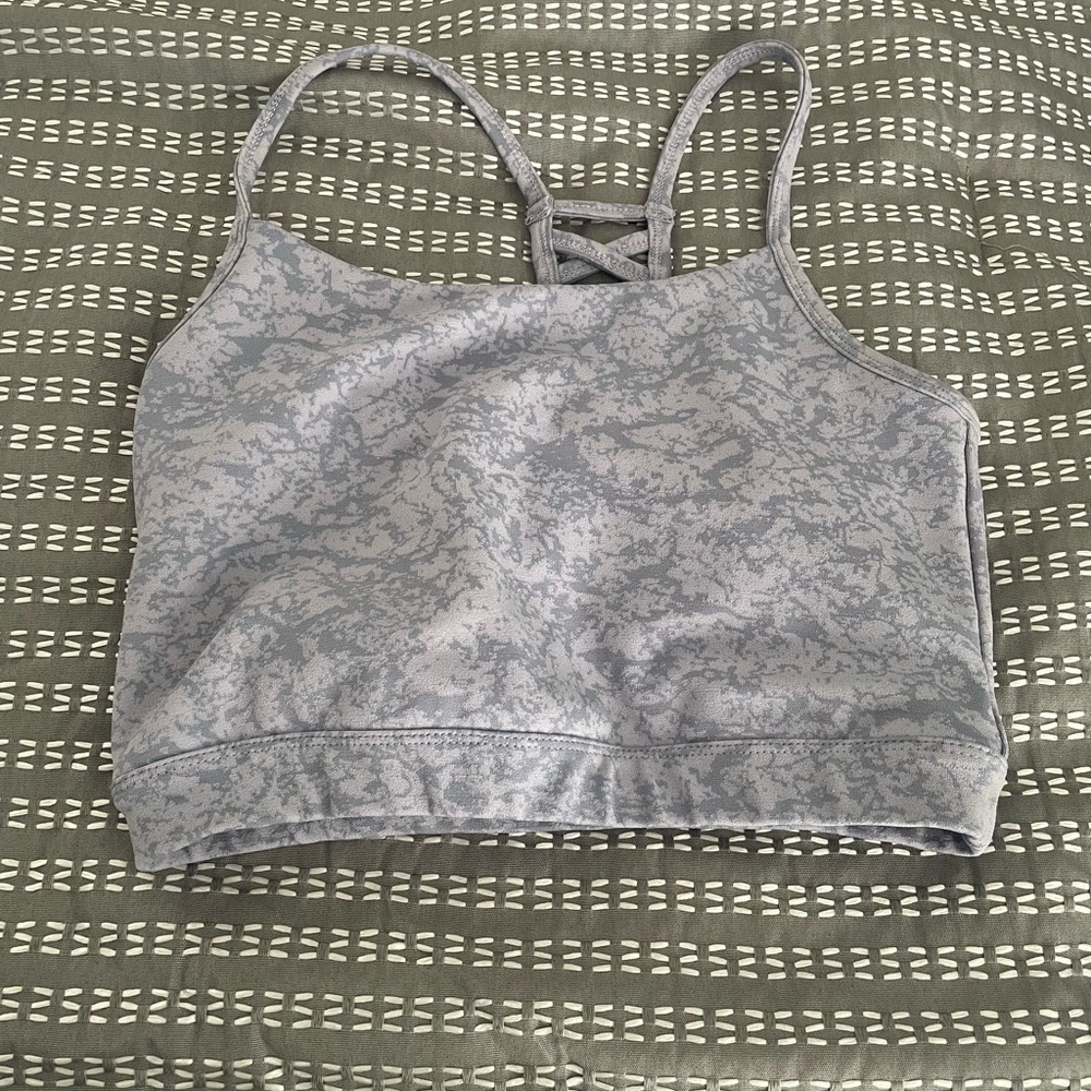 MTA Sport, S, Gray Lavender, Patterned Sports Bra